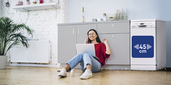 Constructa energy Geschirrspüler schmal für kleine Küchen begeisterte Kundin